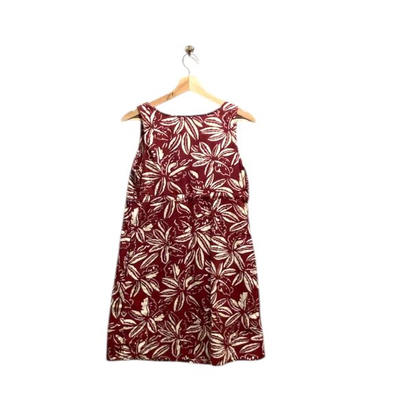 Patagonia Pataloha Vintage Floral Dress Burgundy Size 4 - Picture 11 of 13